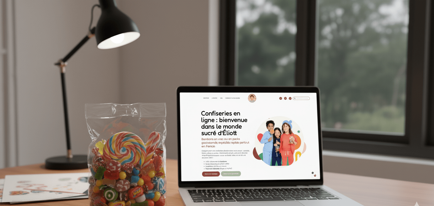 Lancement boutique en ligne de bonbons en France